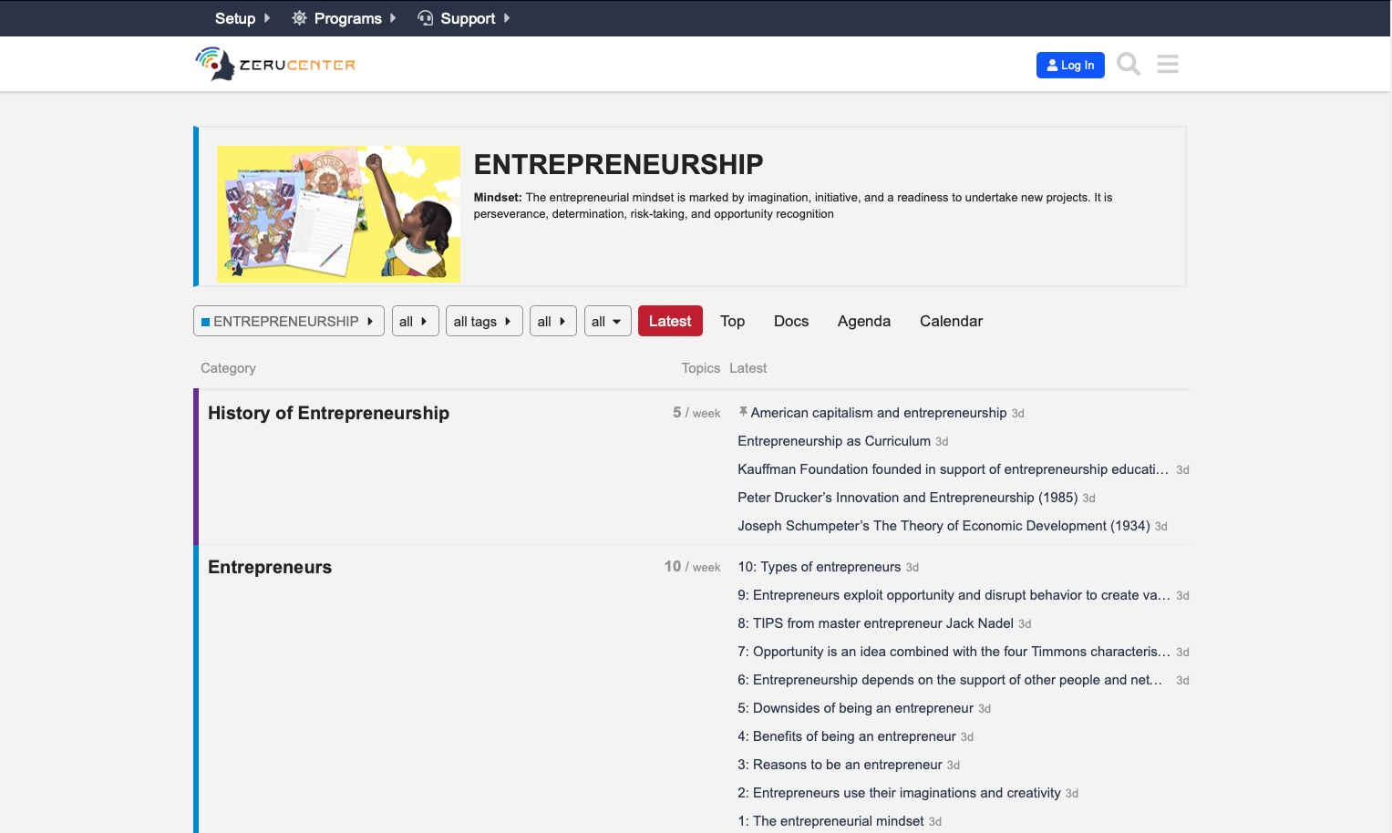 Entrepreneurship Challenge At ZERU